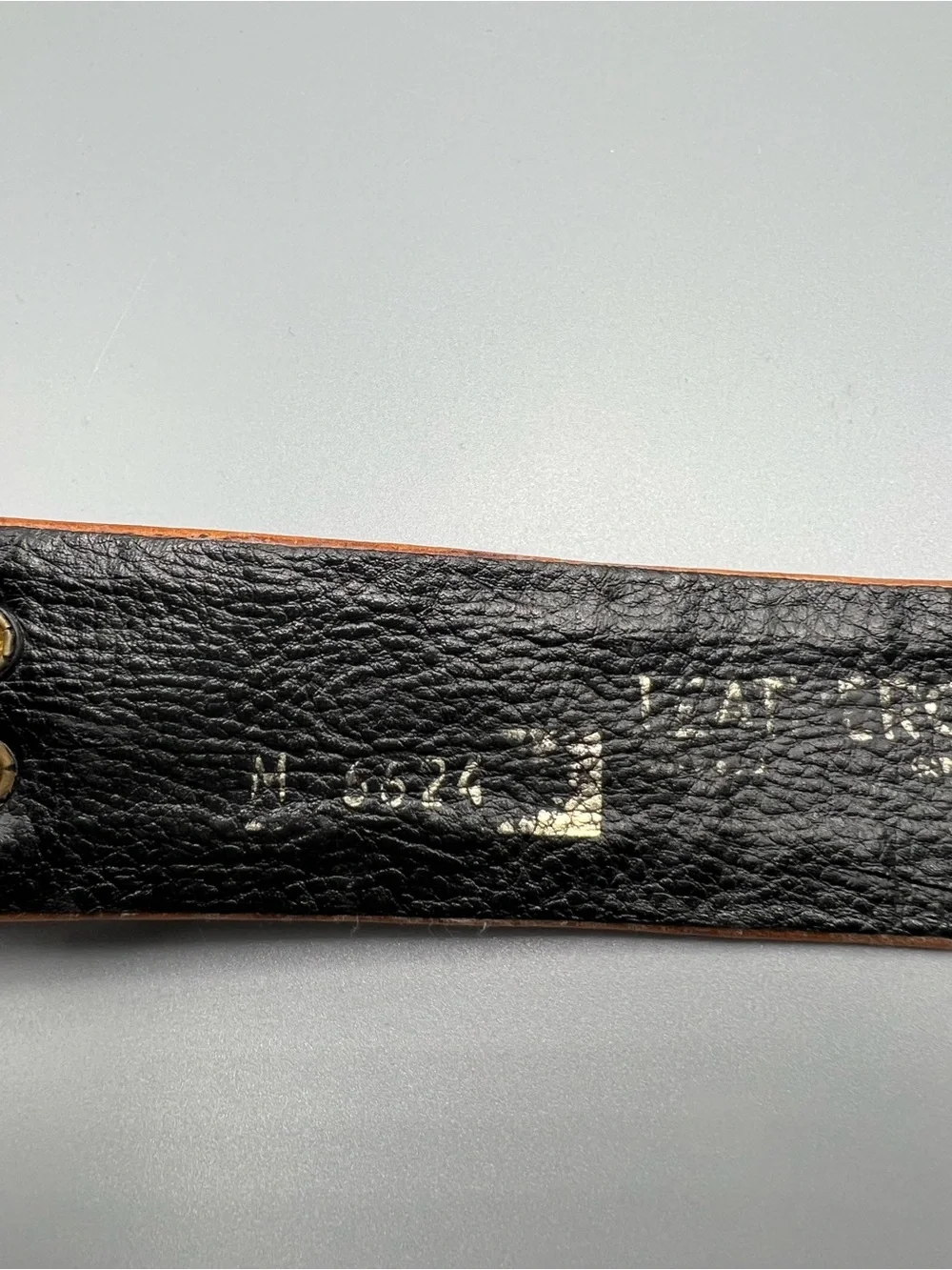 Vintage Leatherock Nina Arjani 80s Embellished Leather Belt San Diego Sz Small